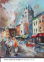 Poetry of The City, St.John's-3, Oil on Canvas